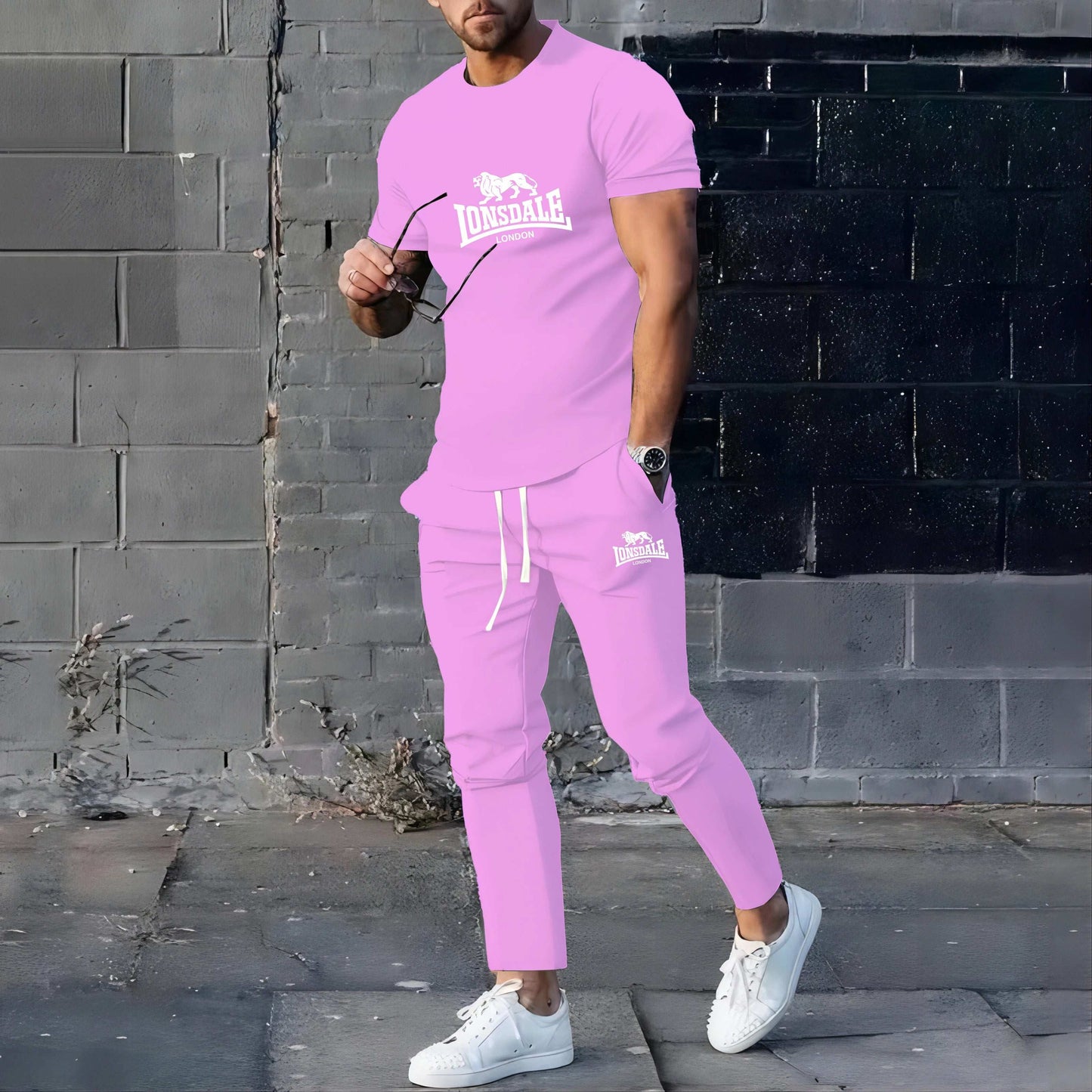 Summer hot selling men's suits sportswear men's fashion clothing  T-shirts pants two-piece sets casual wear streetwear