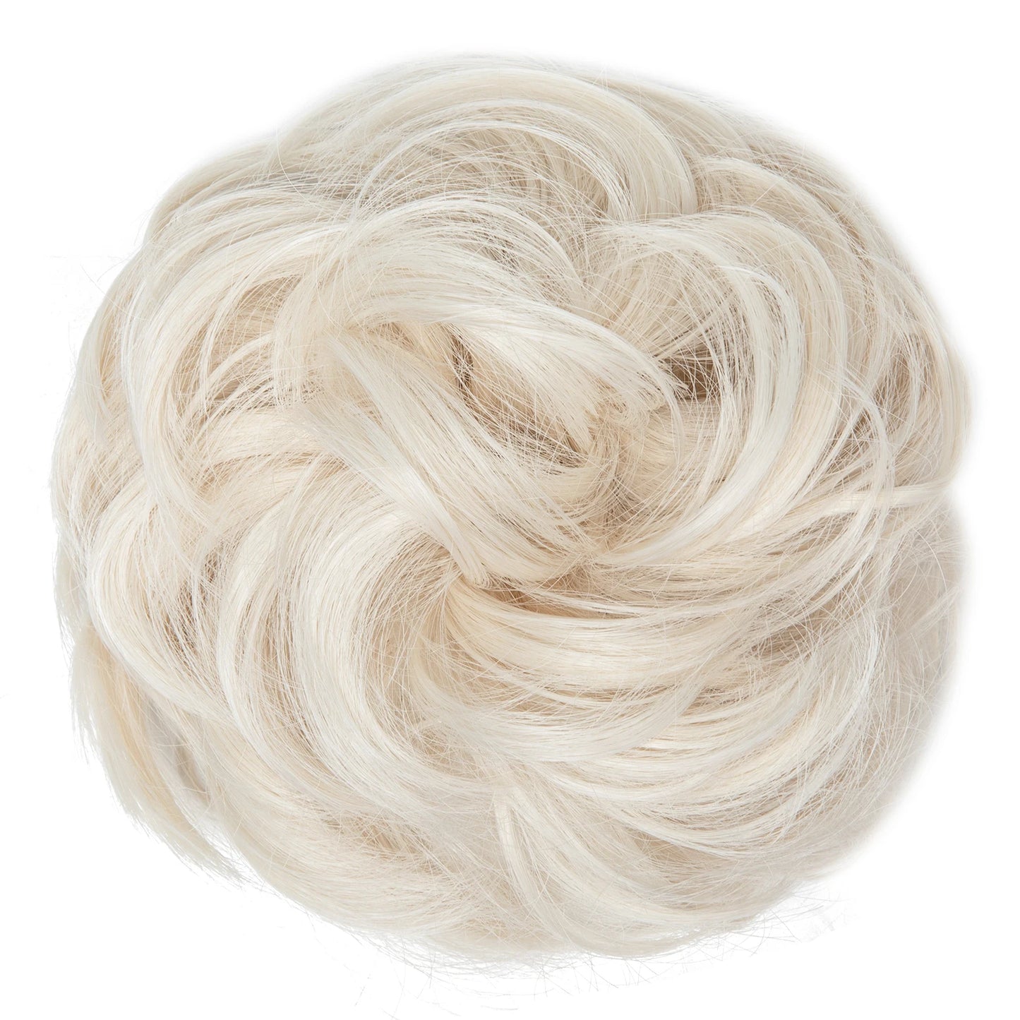 Synthetic Messy hair piece Daily Use Chignon Scrunchies Fake Elastic Hairpiece Blonde Brown Donut Bun For Women