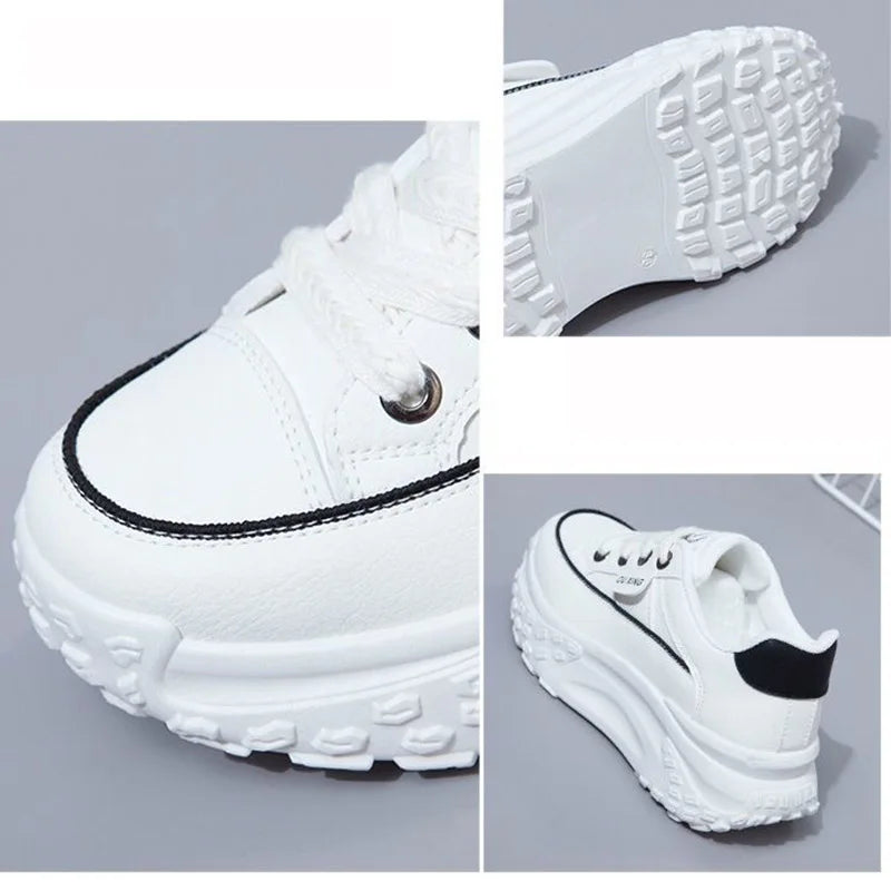 Retro Spring Platform Shoes Casual Sneakers Versatile Fashion