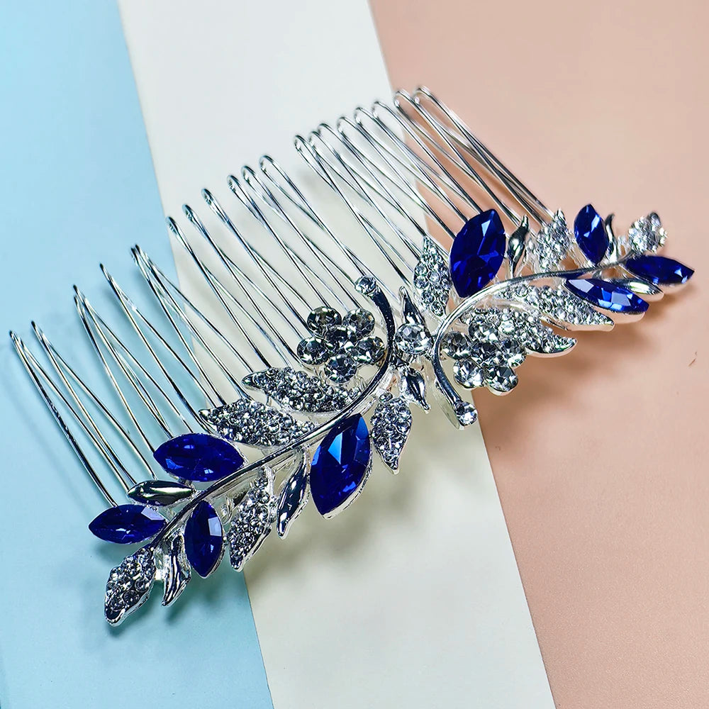 Dreamy Sapphire Blue  Headwear Hair Comb hair accessories