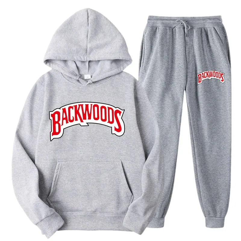 Winter Hoodie Sets Men Fashion Fleece Hoodies Brand Pants Casual Jogger Suit Tracksuit Sweatshirt Woman Pullover