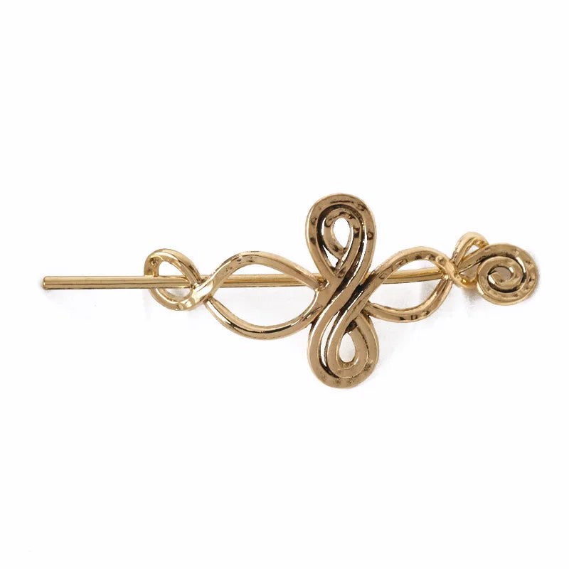 Women Celtic Hair Slide Hairpins Viking Celtic Hair Clips Celtic Knot Hair Stick Metal Hair Barrette Hair Pin Retro Hair Accessories