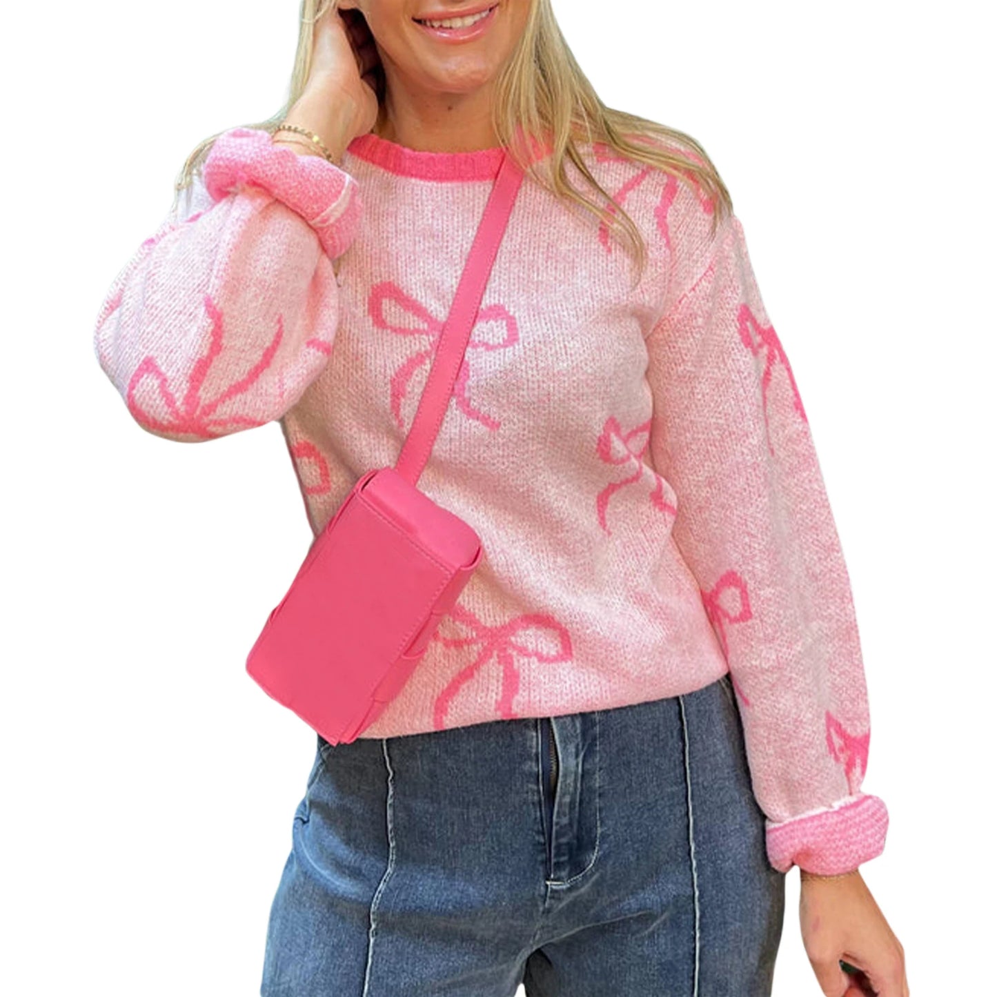 Women s Cozy Cable Knit Sweater with crewneck for Fall and Winter Fashion