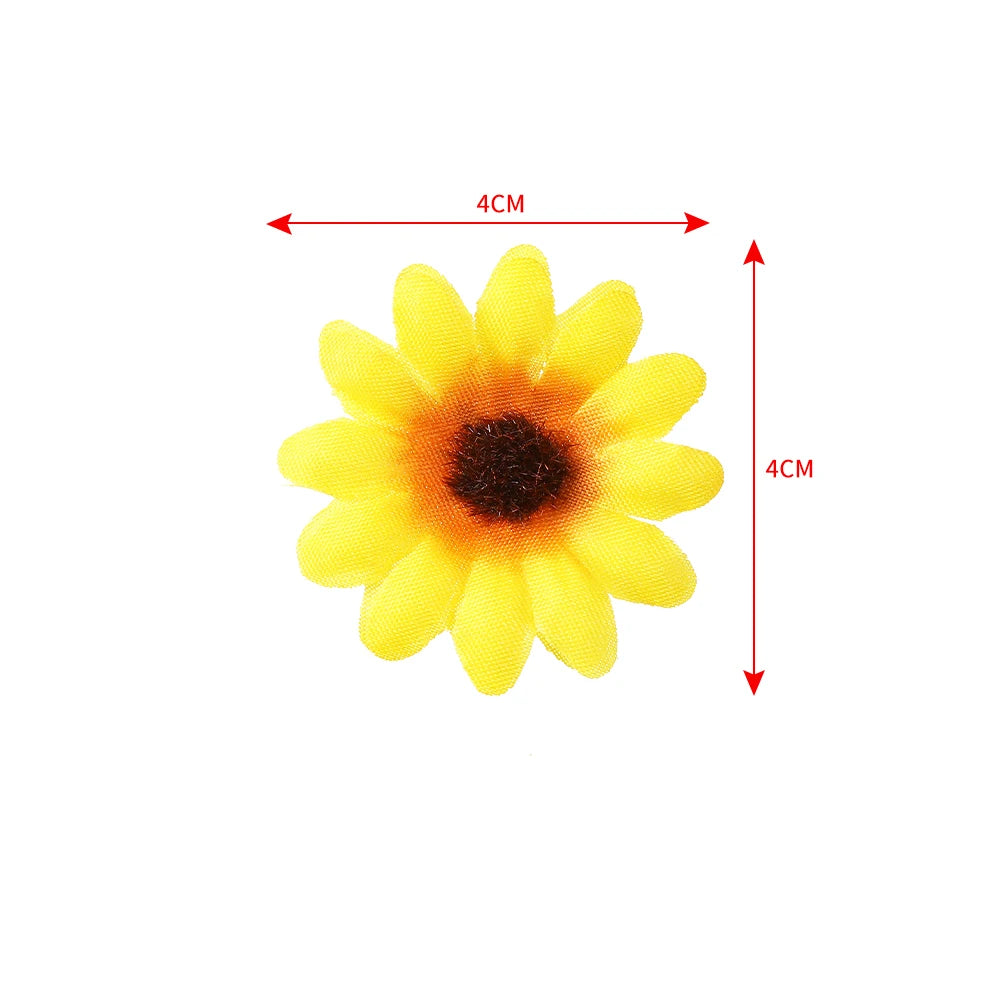 6Pcs Sunflower Hair Clips Side Bangs Clip Cute Daisy Small Flower Hairpins Duckbill Hairpin Women Hair Accessories