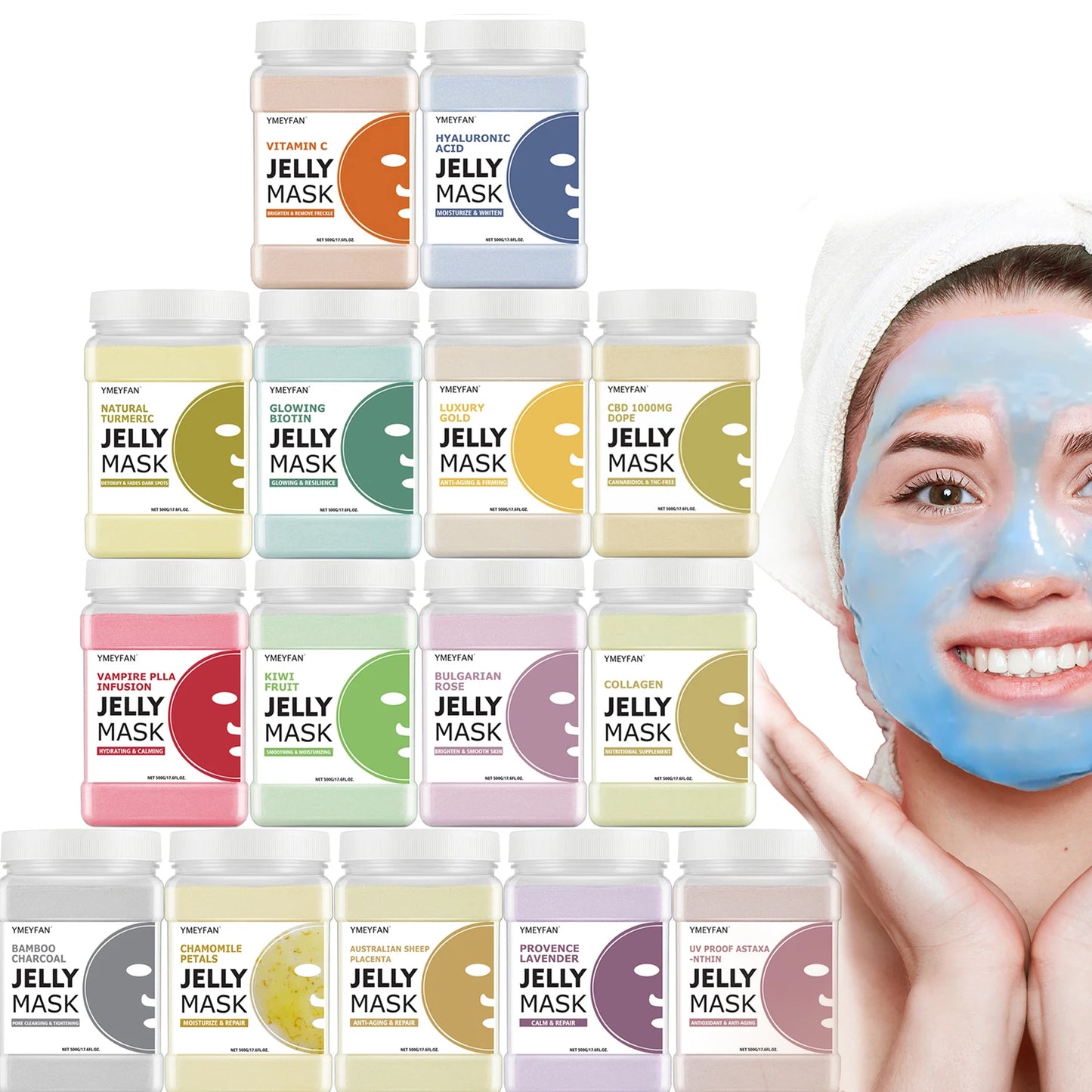 15/10/5PCS Jelly Face Mask Powder for Facials  Hydro jelly Mask