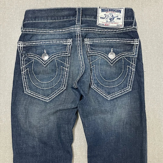 Classic Vintage Jeans Straight Low Waist Pants Embroidery Figure Fashion Blue Jeans High Street