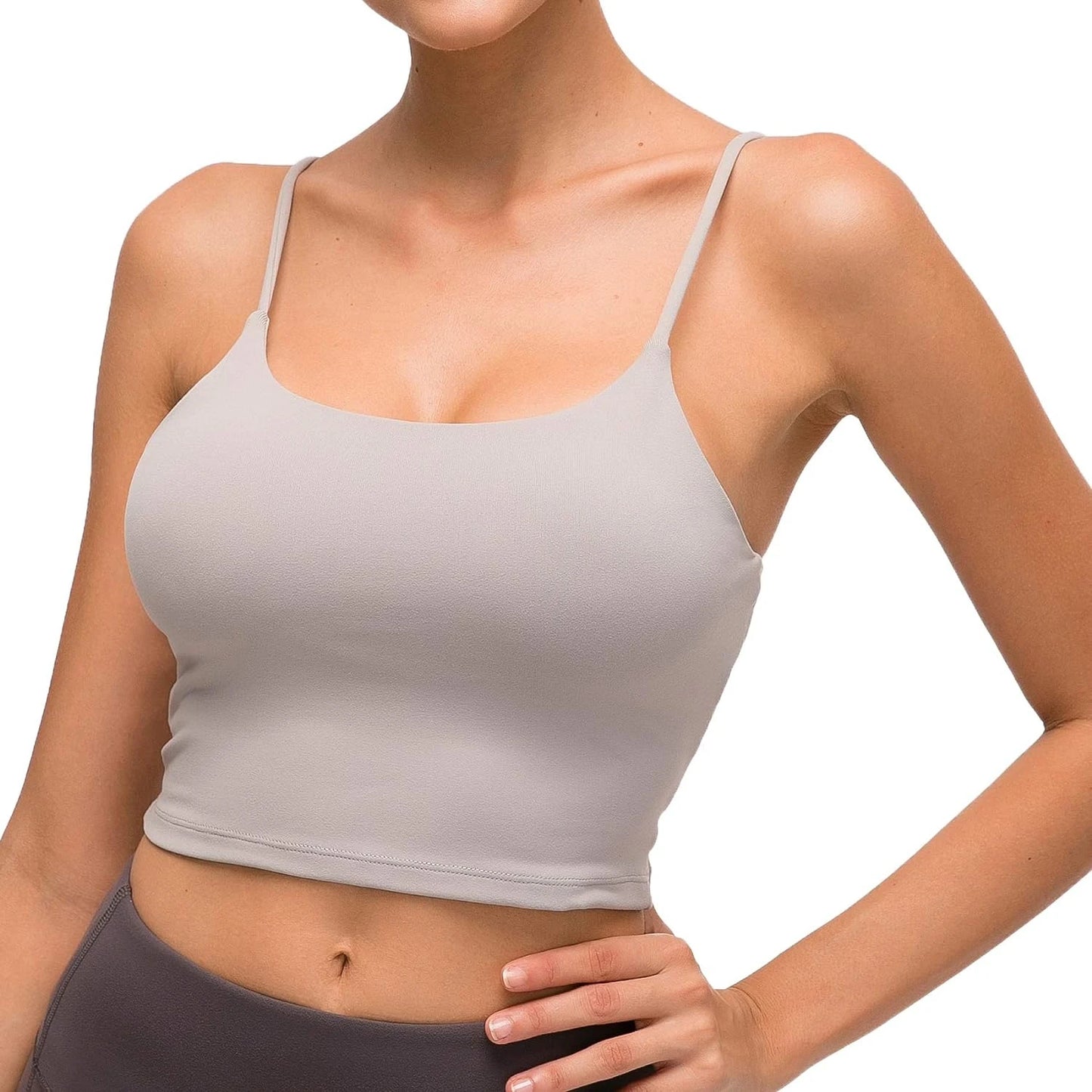 Comfortable Padded Sports Bra for Intense Fitness Workouts and Running - Breathable Yoga  Top