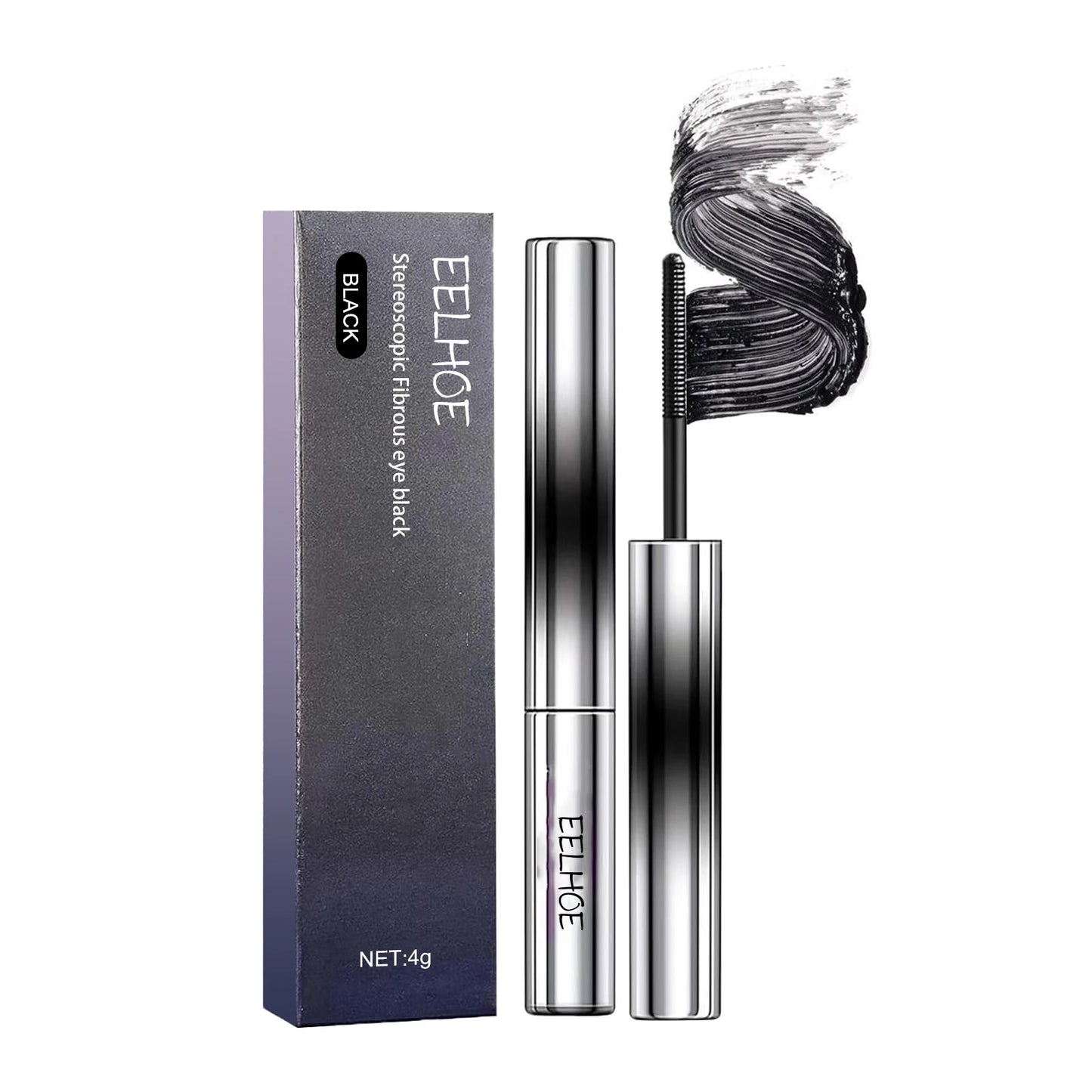 Waterproof Mascara Lengthening Black Lash Eyelash  Long-wearing Black Color Mascara