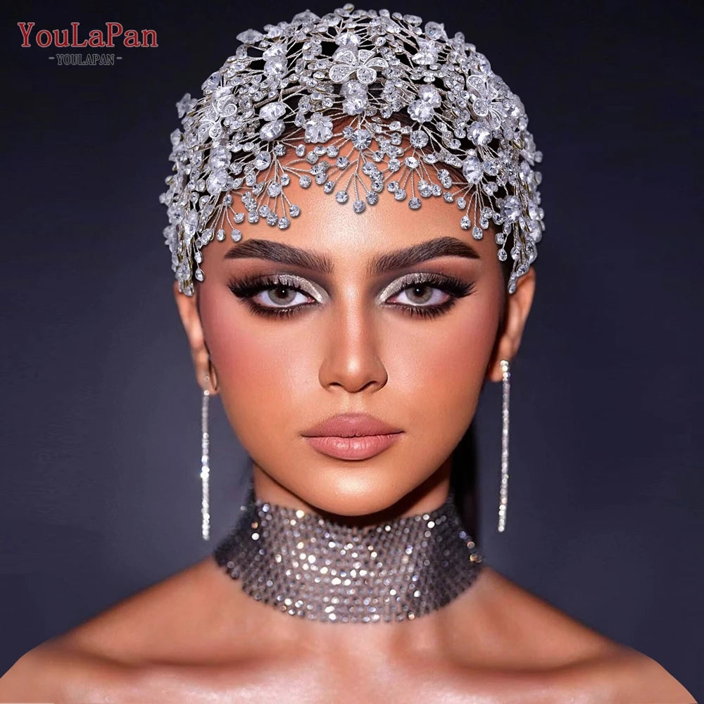 Headband Rhinestone  Diadem Pageant Wedding Hair Accessories Woman Headpiece for Party