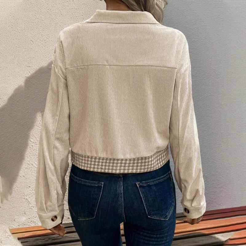 Short Jacket  Crop Trend Luxury Designer Fashion Winter Coat