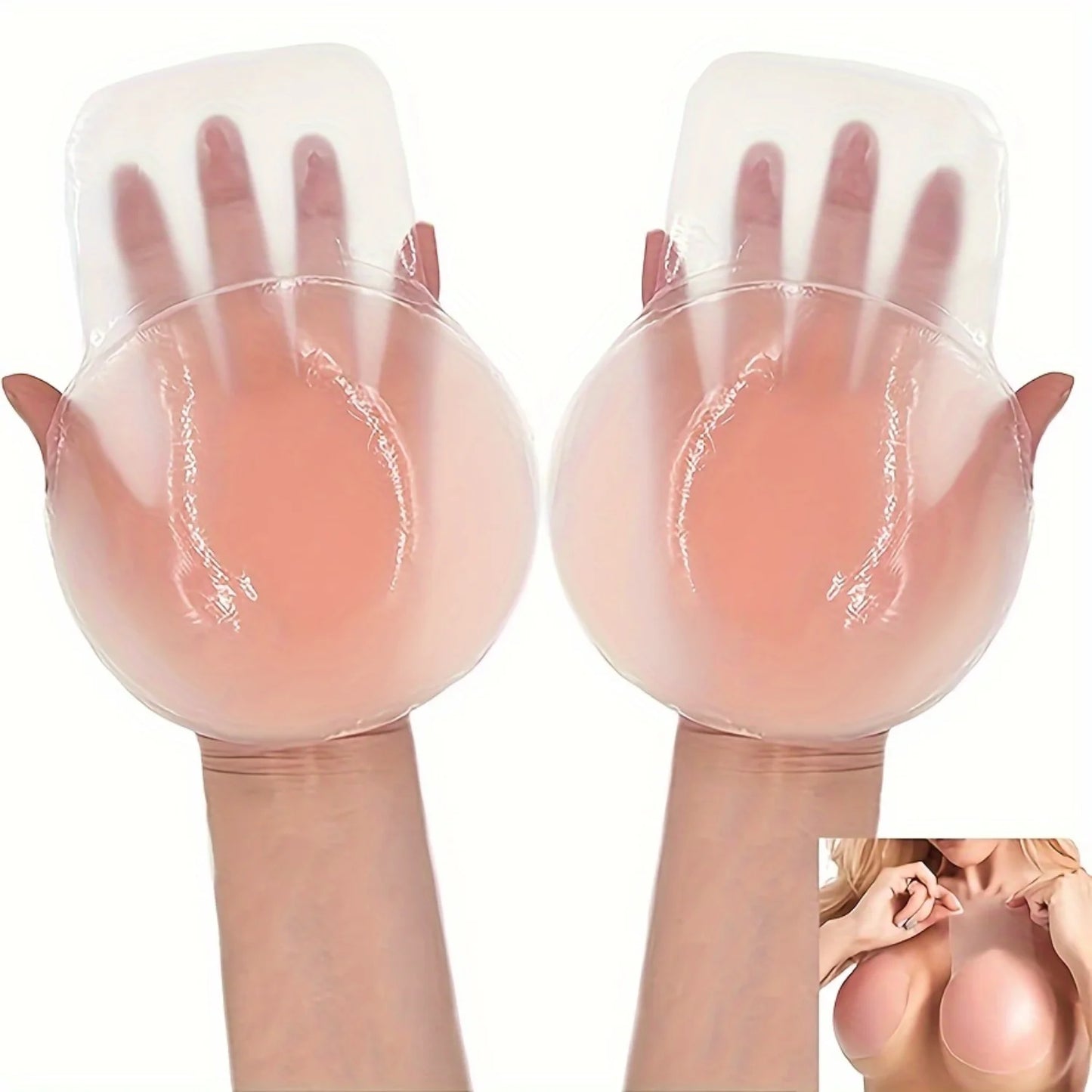 Reusable Lifting Nipple Covers, Strapless  Self-adhesive Breast Pasties, Women's Lingerie & Underwear Accessories