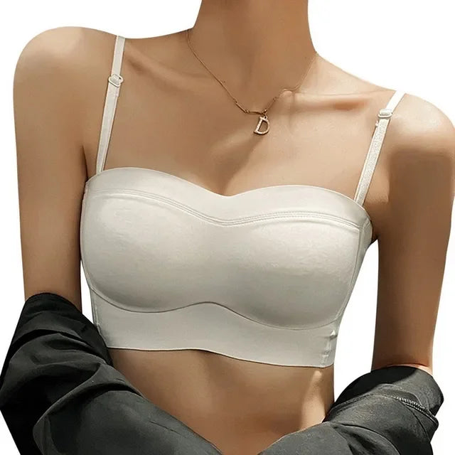 Sexy Bandeau Bra Strapless Seamless Push Up Bralette Wireless Bra