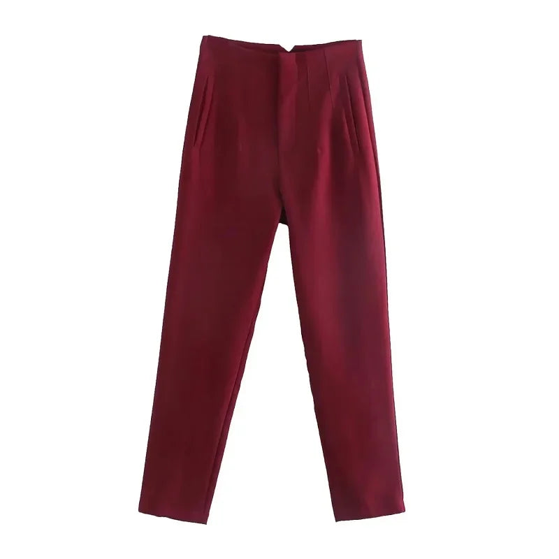 Ladies Pants Office Wear Pants for Women Fashion High waist Formal Pants Office outfits Pencil Trousers