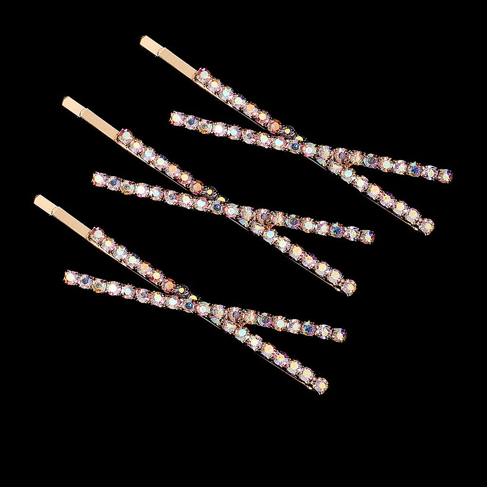 Fashion Barrettes Clear Crystal Women Hair Ornaments Hair Pins Women Hair Clips  Hair Jewelry Accessories