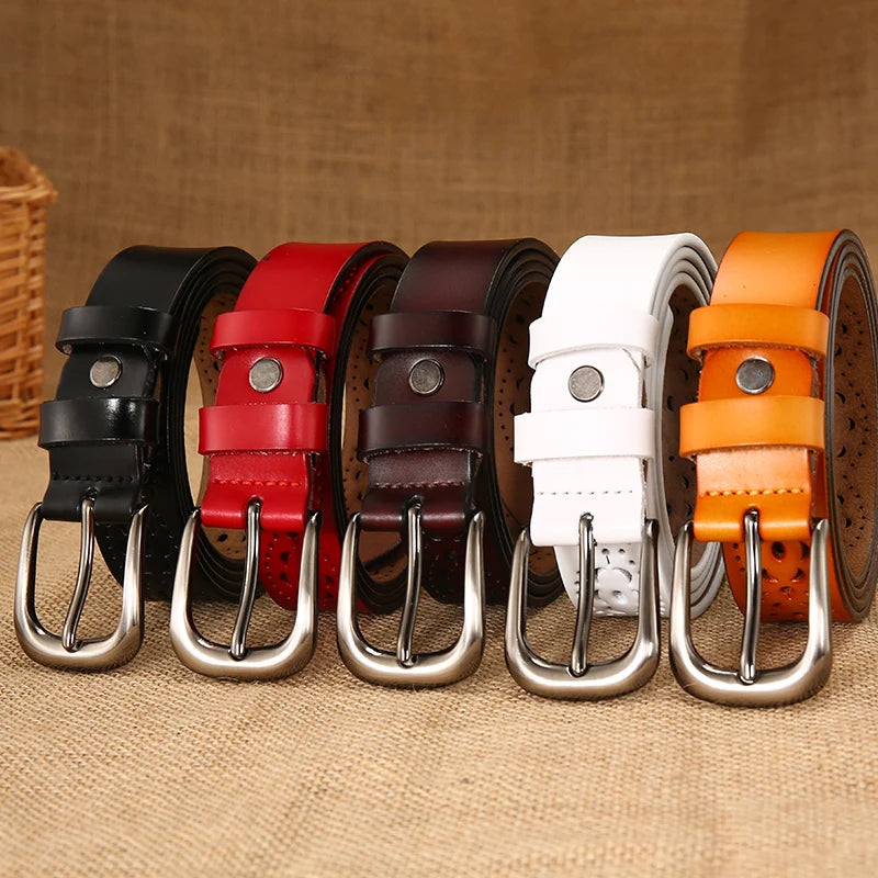 Women Belts Needle buckle belt 5 colors Cutout fashion Belts For Women