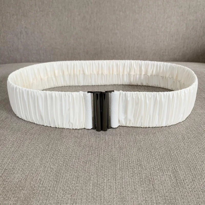 Elastic Waist Belt Cinch Stretch Waistband Buckle