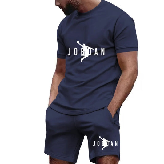 Fashion Summer Men's Sets Clothing Casual T-Shirts And Shorts Two Piece Tracksuits Outwear Loose Tops & Tees