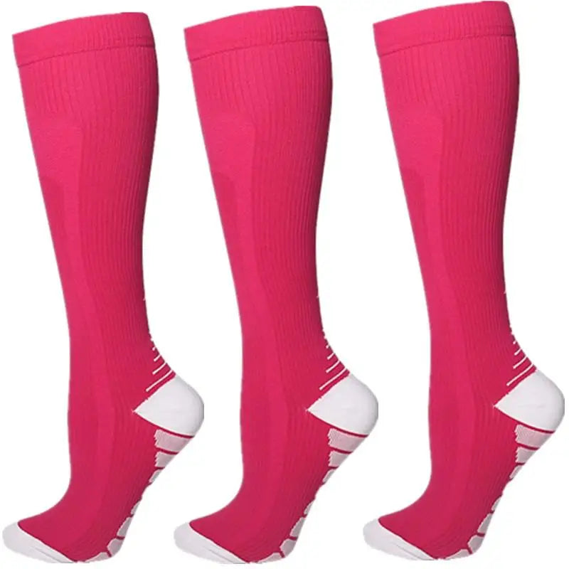 Compression Socks Knee High 20-30 Mmhg Fit Medical Edema Diabetes Varicose Veins Running Marathon Compression Sports Socks