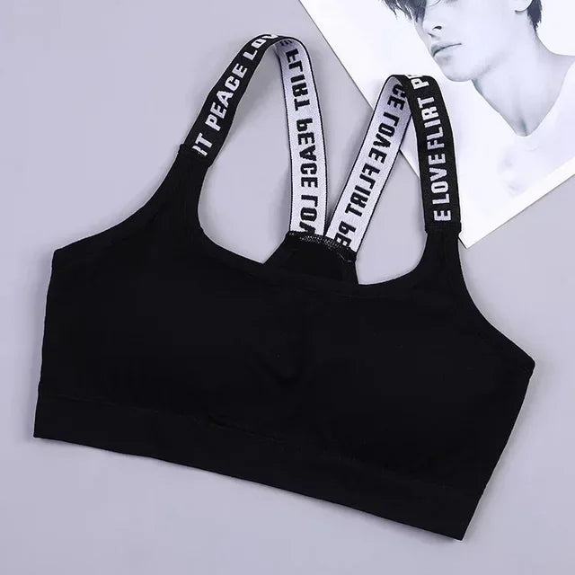 Push Up Bra Fitness Seamless Bra With Pad Strappy Back