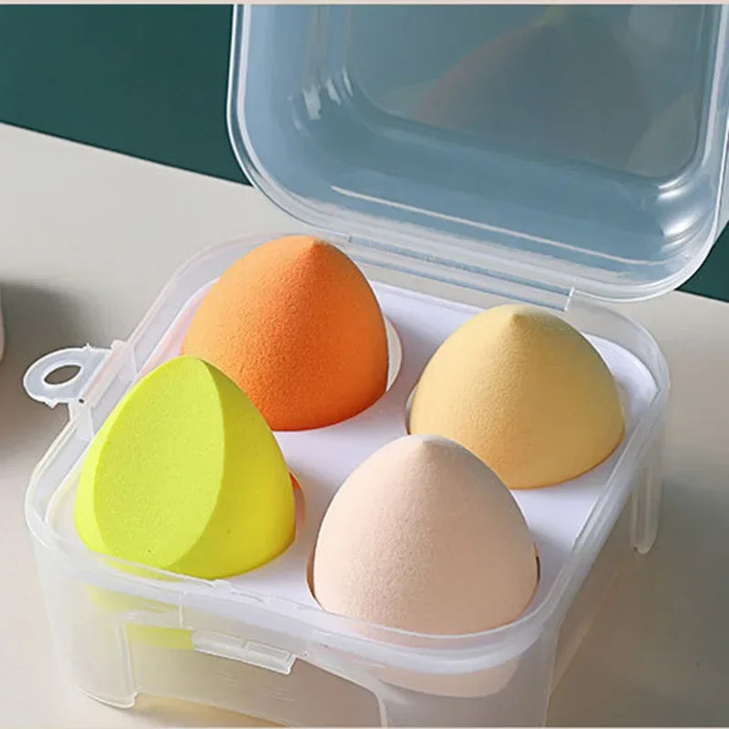 4Pcs Colorful Make Up Blender Sponge Set Soft Natural Cosmetic Puff