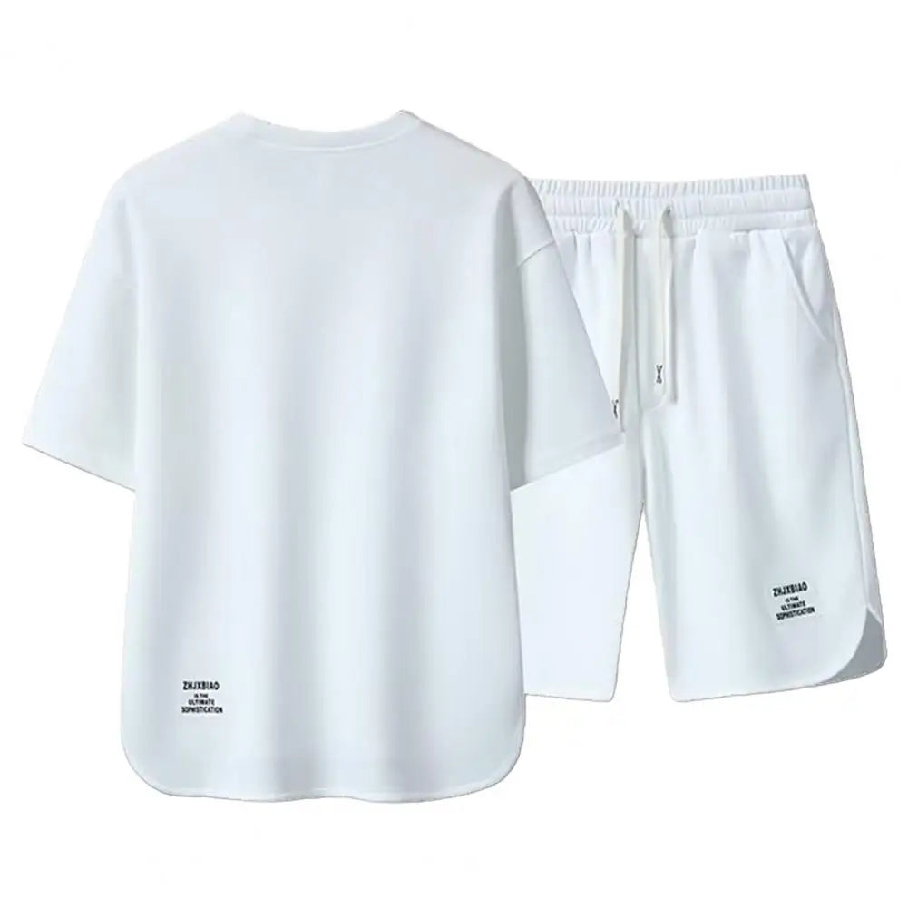 Men's Fashion Two Piece Set Summer Short Sleeved T-shirt And Shorts Loose Sets Men Designer Clothes Tracksuits