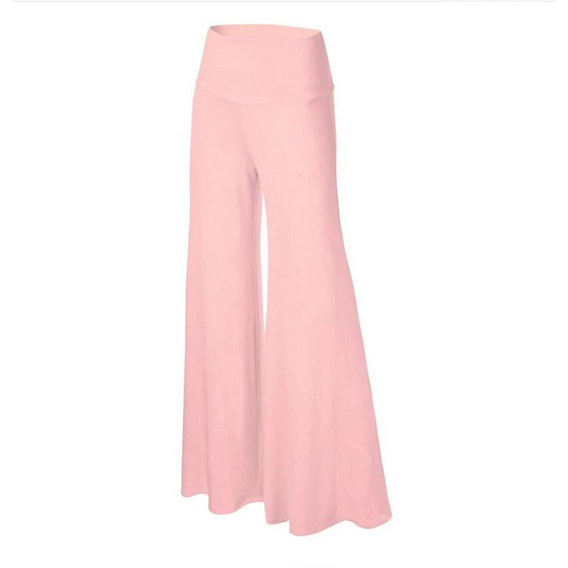 Soft Wide Leg  Thin Stretch High Waist Palazzo Pants