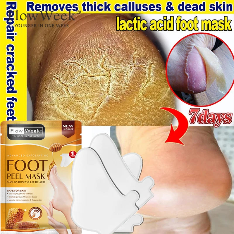 Peeling Foot Mask Repairs Heels & Removes Dry Dead Skin Feet Exfoliating