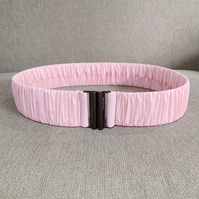 Elastic Waist Belt Cinch Stretch Waistband Buckle