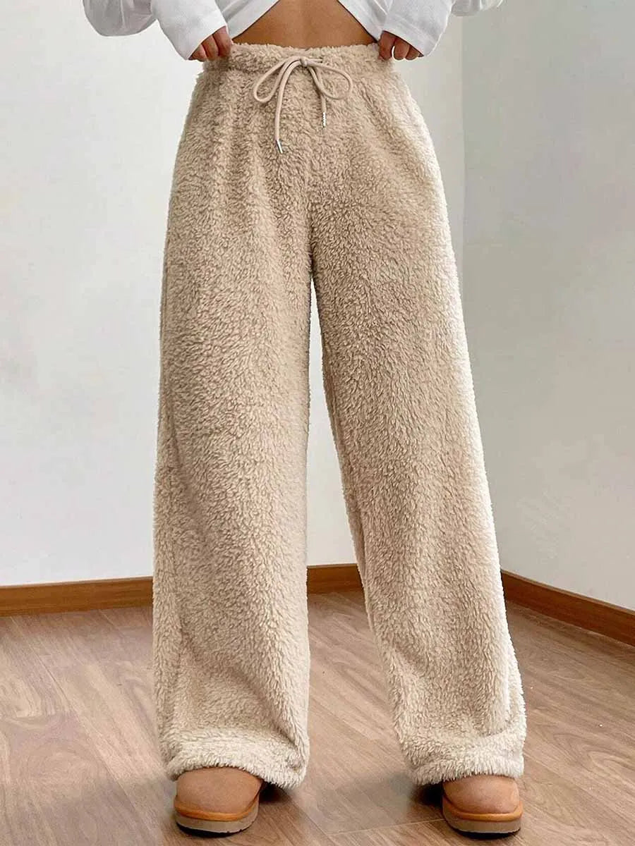 Women s Solid Color Lounge Pants with Elastic Waistband for Ultimate Comfort and Relaxation - Casual Pajama Bottoms for Sleep