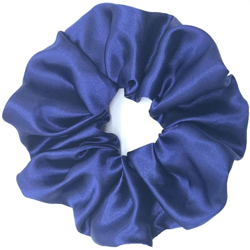 Fashion Oversized Silk Scrunchies for Women Chiffon Elastic Hair Ties Ponytail Holder Headwear