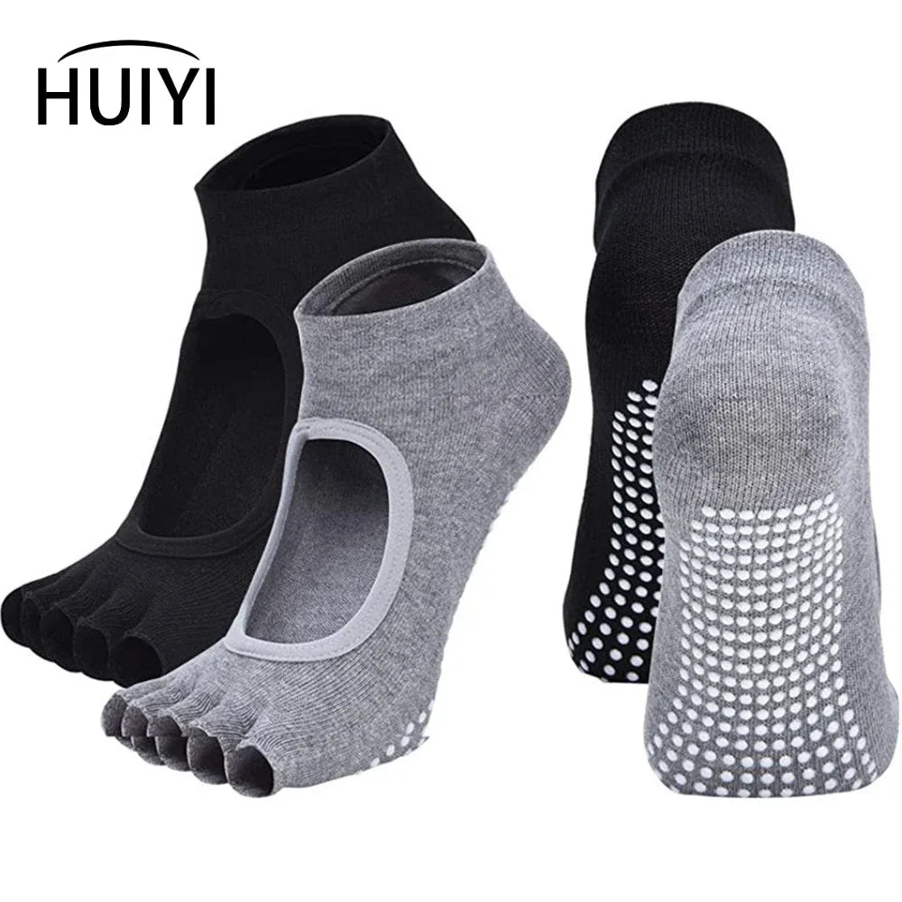 Toeless Non Slip Grip Socks for Yoga  Pilates Fitness Gym Sports Anti Slip  Socks