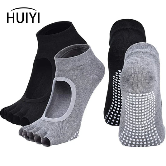 Toeless Non Slip Grip Socks for Yoga  Pilates Fitness Gym Sports Anti Slip  Socks