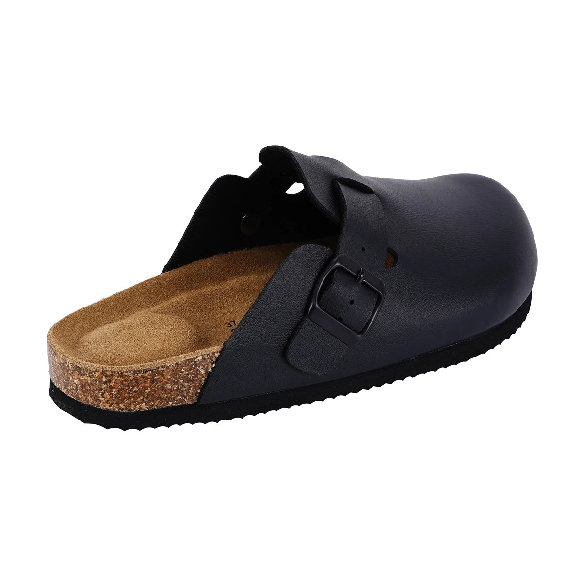 Cork Mules Slippers  Fashion Leather Clogs  Classic Cork Antislip Outdoor Slippers