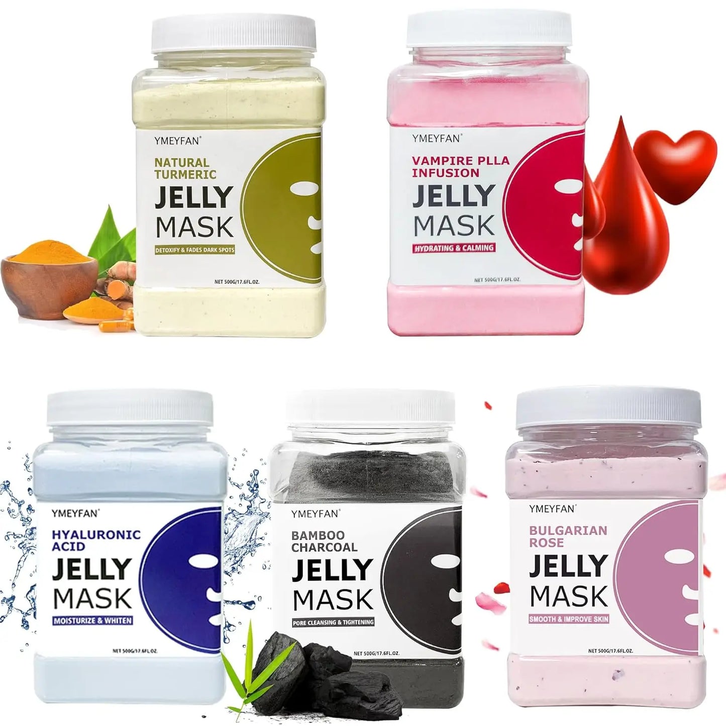 15/10/5PCS Jelly Face Mask Powder for Facials  Hydro jelly Mask