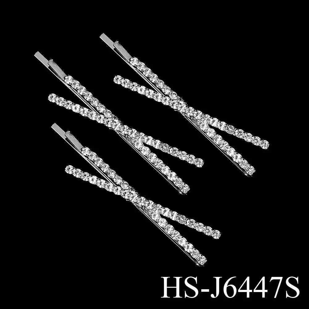 Fashion Barrettes Clear Crystal Women Hair Ornaments Hair Pins Women Hair Clips  Hair Jewelry Accessories