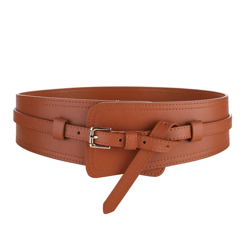 Wide Belt Style Genuine Leather Belt