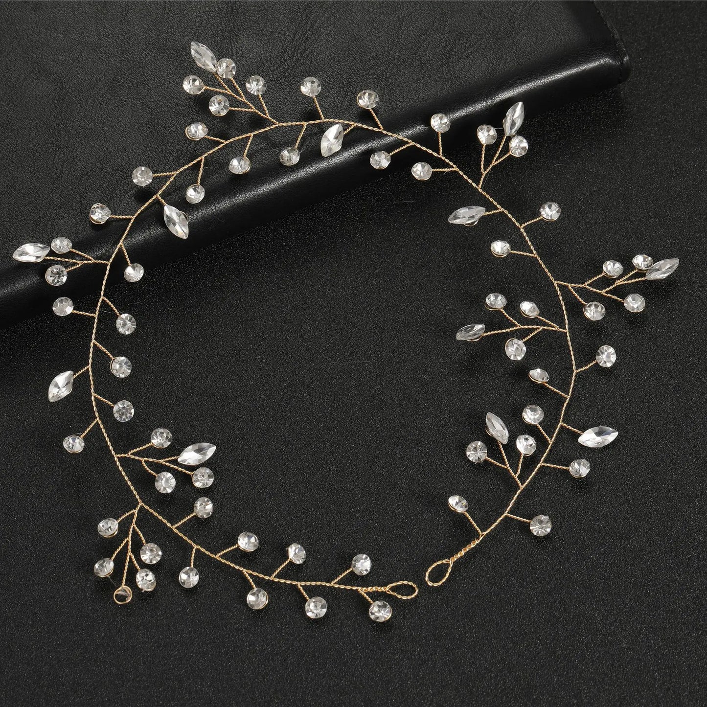 Elegant Women Hair Accessories  Headband Crystal Pearl Hairband Head Ornament Ladies  Hair Jewelry