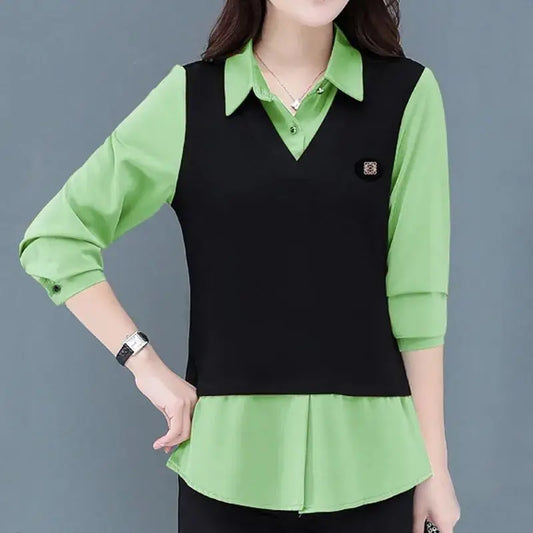 Fake Two-piece Shirt