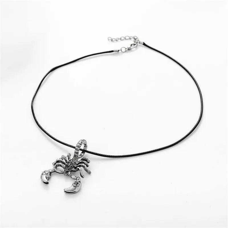 Creative Design Animal Scorpion Pendant Necklace Men Women Stainless Steel Punk Hip Hop Necklace Jewelry