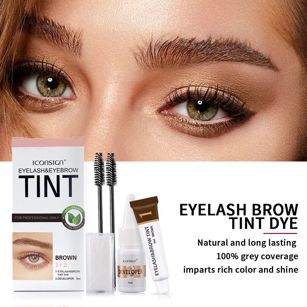 Eyelash Eyebrow Dye Tint Kit Brow Enhancer Mascara Lift Tinting Tattoo Eye Makeup Tools