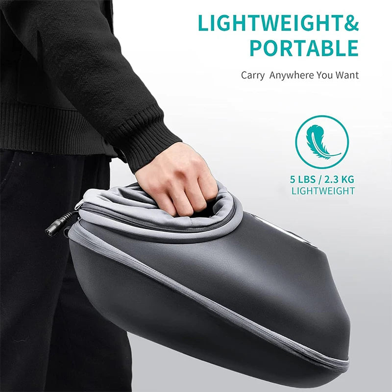 Foot Massager Heating Therapy Air Compression Shiatsu Knead Roller