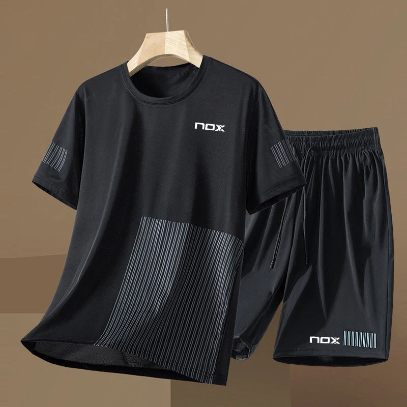 Boutique Sportswear Men's Tennis Sportswear Fitness Short-sleeved Summer Round Neck T-shirt Shorts Men's Suit