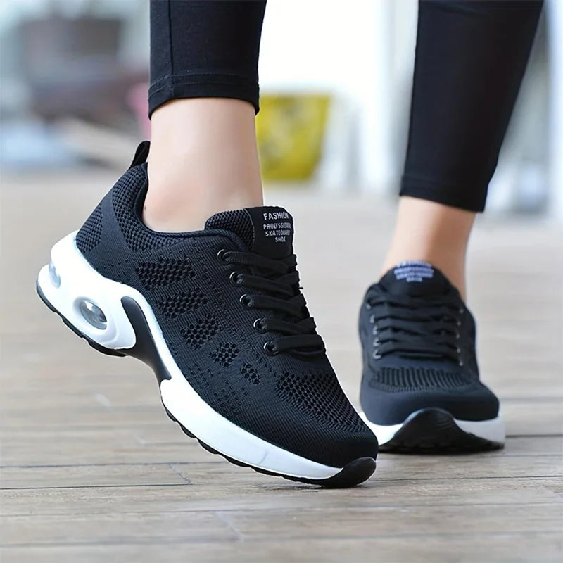 Air Cushion Sneakers  Mesh Sport Running Training Shoes  Walking Shoes Outdoor Non Slip Tennis Shoes