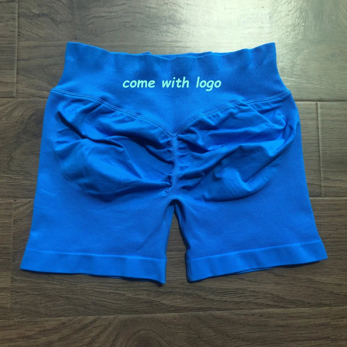 Impact Shorts 4.5 With Logo Low Ribbed Band Yoga Shorts Seamless  Workout Gym Shorts Running Shorts