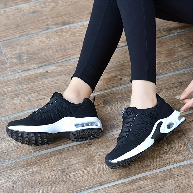 Air Cushion Sneakers  Mesh Sport Running Training Shoes  Walking Shoes Outdoor Non Slip Tennis Shoes