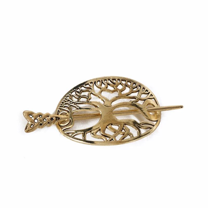 Women Celtic Hair Slide Hairpins Viking Celtic Hair Clips Celtic Knot Hair Stick Metal Hair Barrette Hair Pin Retro Hair Accessories
