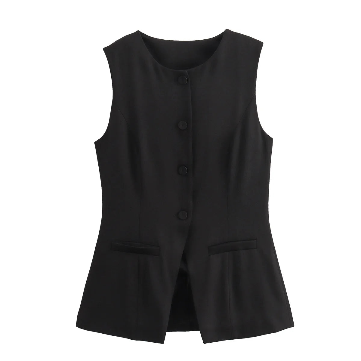 Sleeveless Vest Women Button Summer Vests for Women Jackets Vest Top Women Streetwear Women's Tailored Vest