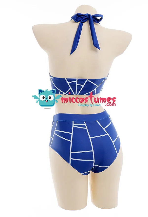 Women s Two-Piece Swimsuit Spiderweb Prints Bathing Suit