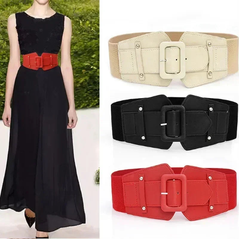 Wide Corset Belt High Quality Brow Big Waistband No Pin Accessories