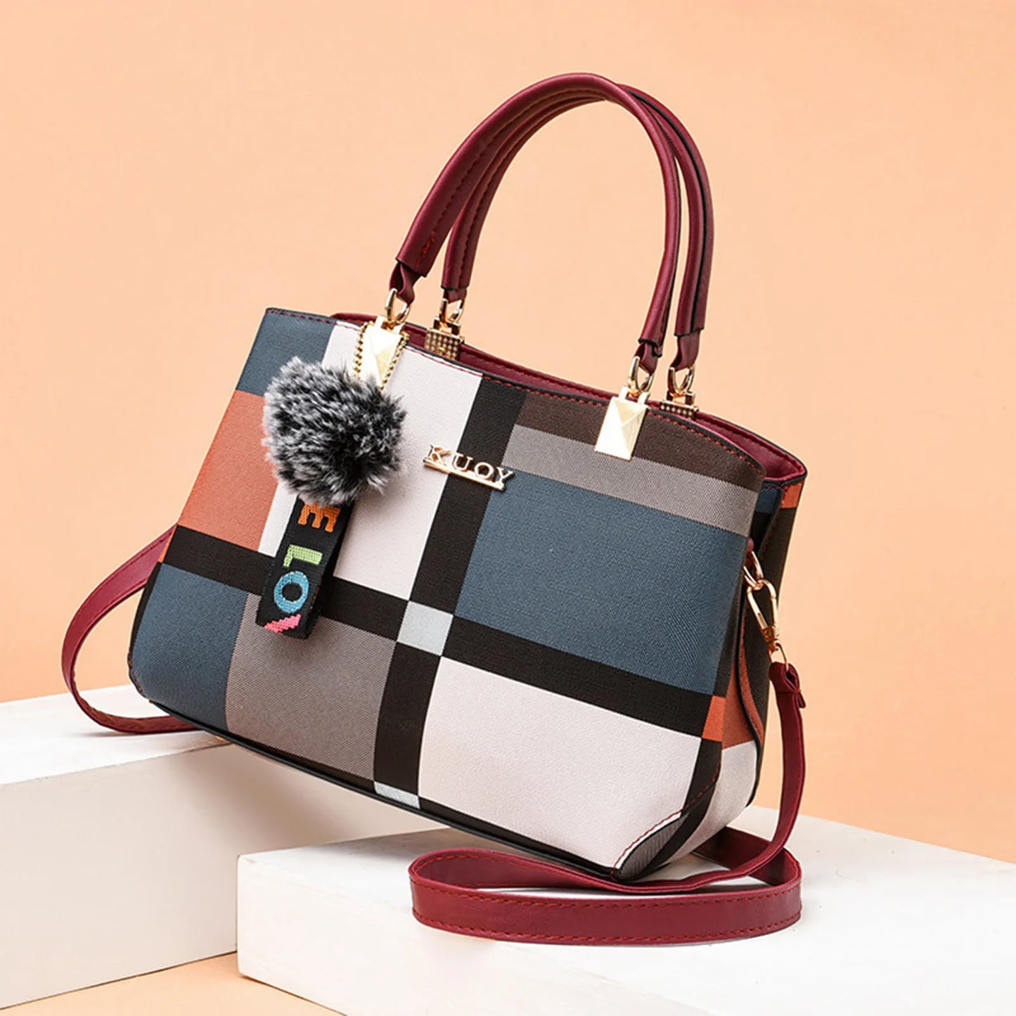 Elegant Designer Handbags Women Bags Messenger Pu Leather Crossbody Bags Shoulder Bag Top-Hand Tote Bag